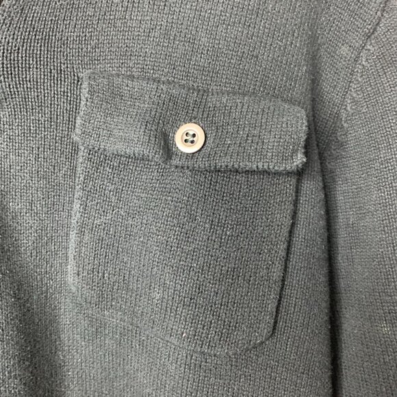 Dockers Men’s 1/4 Zip Cotton Sweater – Black – Medium - Picture 4 of 14